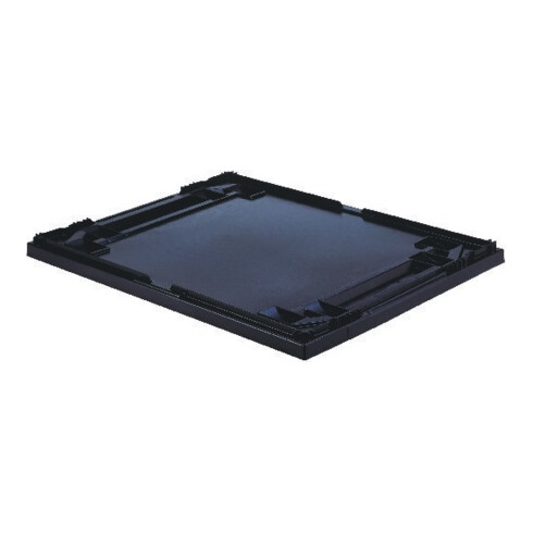 LA-KA-PE Couvercle de support noir pour boîte dimension L400xP300mm