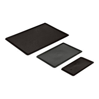 LA-KA-PE Couvercle de support noir pour boîte dimensions L800xP600mm