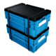 LA-KA-PE Couvercle emboîtable noir pour conteneur empilable rotatif 45/65 litres-1