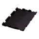 LA-KA-PE Couvercle rabattable noir pour caisse empilable de transport L400xP300 mm, lot de 4 pcs-1
