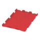LA-KA-PE Couvercle rabattable rouge pour caisse empilable transport B300xP200 mm VE 4 pcs-1