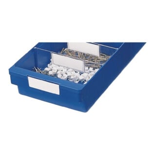 LA-KA-PE Etikett weiß für Kleinteilebox B186 mm VE 8 Stk.