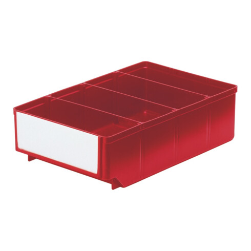 LA-KA-PE Étiquette blanche pour boîte d'étagère L186 mm, lot de 8 pcs