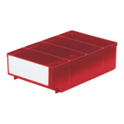 LA-KA-PE Étiquette blanche pour boîte d'étagère L186 mm, lot de 8 pcs