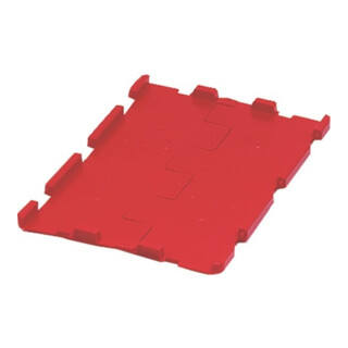 LA-KA-PE Klappdeckel rot f.Transport-Stapelkasten B300xT200 mm VE 4 Stk.