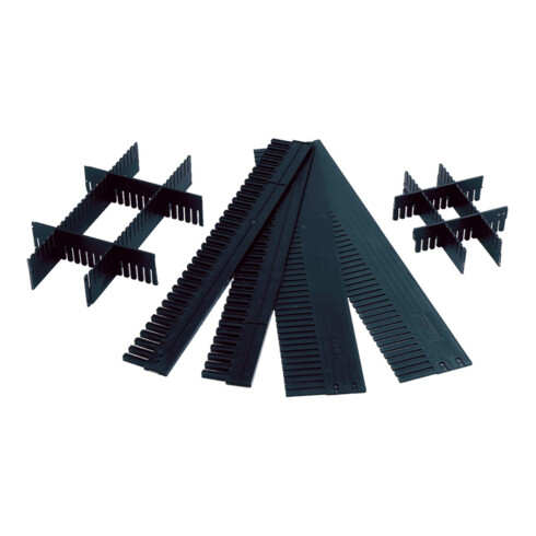 LA-KA-PE Séparateur anthracite L1150xH120xP10mm VR 10 pcs. découpe individuelle