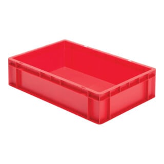 LA-KA-PE Transport-Stapelkasten B600xT400xH145 mm gelb, geschlossen ohne Griffloch