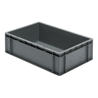 LA-KA-PE Transport-Stapelkasten B600xT400xH175 mm gelb, geschlossen ohne Griffloch