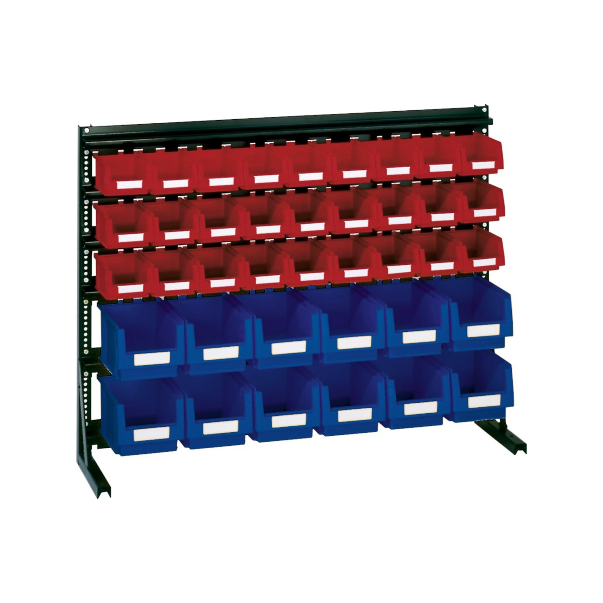 LA-KA-PE Vario-Regal V6B mit 39 PLK-Kästen, bl/rot