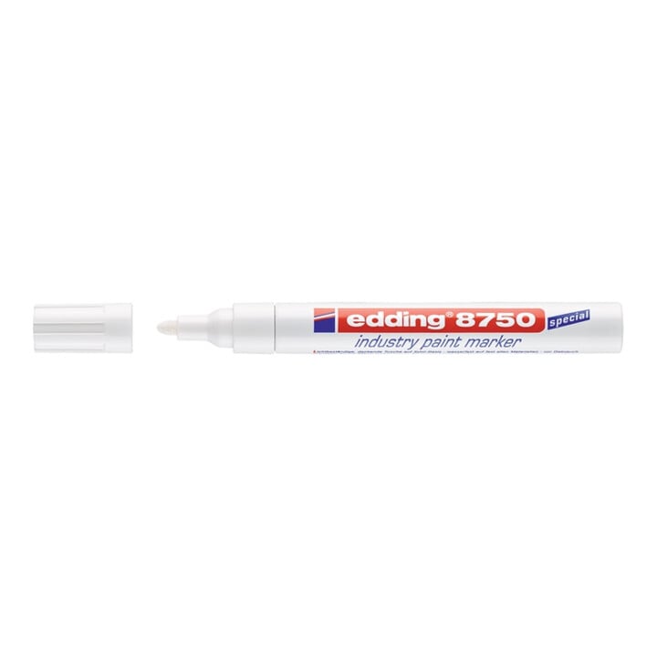 Lackmarker 8750 weiß Strich-B.2-4mm Rundspitze EDDING