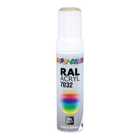 Lackstift kieselgrau glänzend RAL 7032 12 ml Stift DUPLI-COLOR