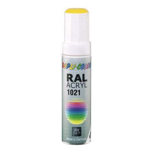 Lackstift rapsgelb glänzend RAL 1021 12 ml Stift DUPLI-COLOR