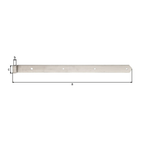Ladenband B.40mm L.600x40mm S.4mm D.13mm VA rd GAH