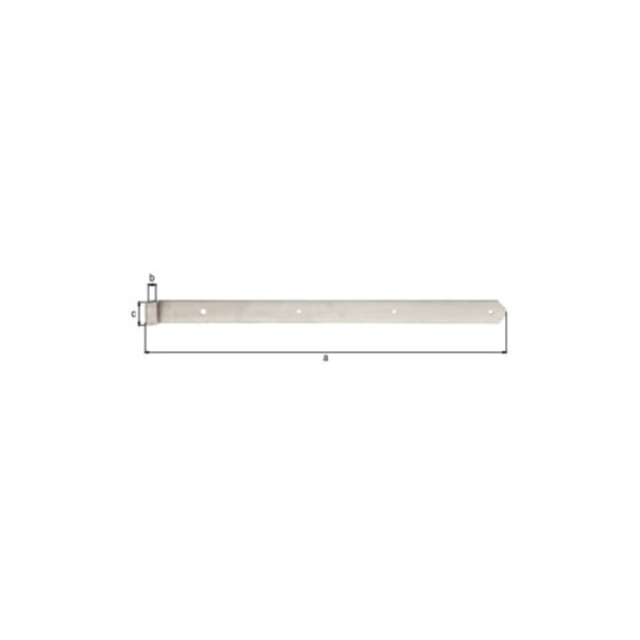 Ladenband B.40mm L.600x40mm S.4mm D.13mm VA rd GAH