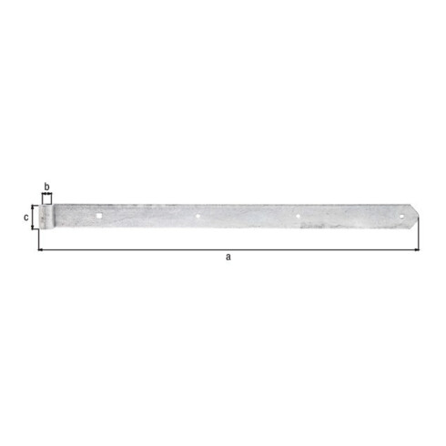Ladenband B.40mm L.600x40mm S.5mm D.13mm STA TZN rd GAH