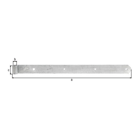 Ladenband B.45mm L.600x45mm S.5mm D.16mm STA TZN rd GAH