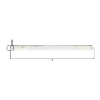 Ladenband B.60mm L.1000x60mm S.8mm D.20mm STA TZN rd GAH