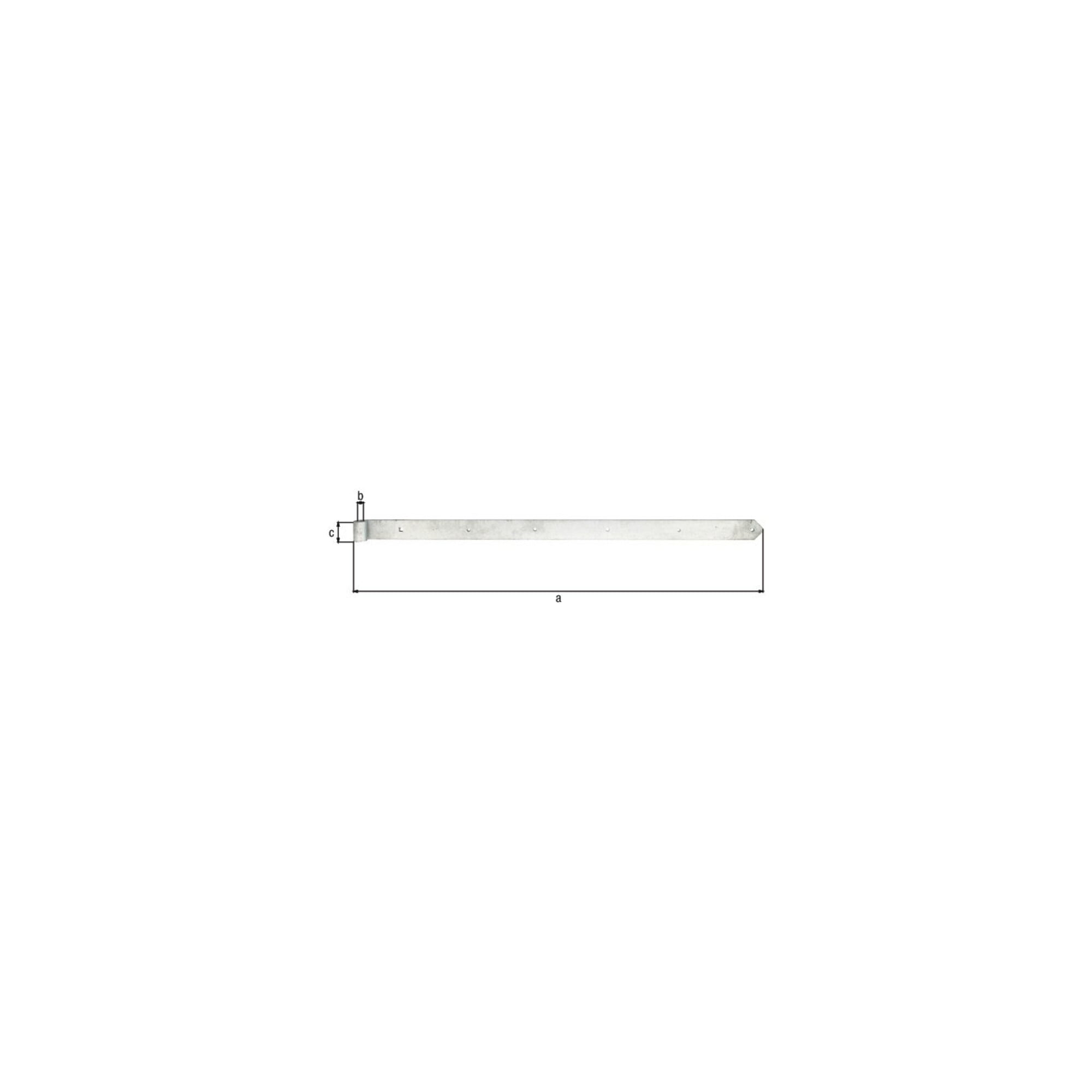 Ladenband B.60mm L.1200x60mm S.8mm D.20mm STA TZN rd GAH ; GAH Alberts