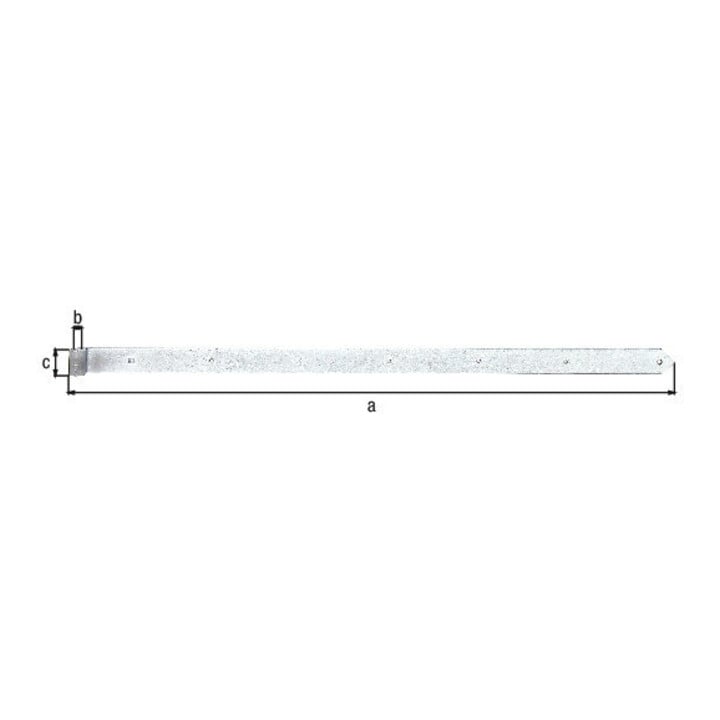 Ladenband B.60mm L.1400x60mm S.8mm D.20mm STA TZN rd GAH