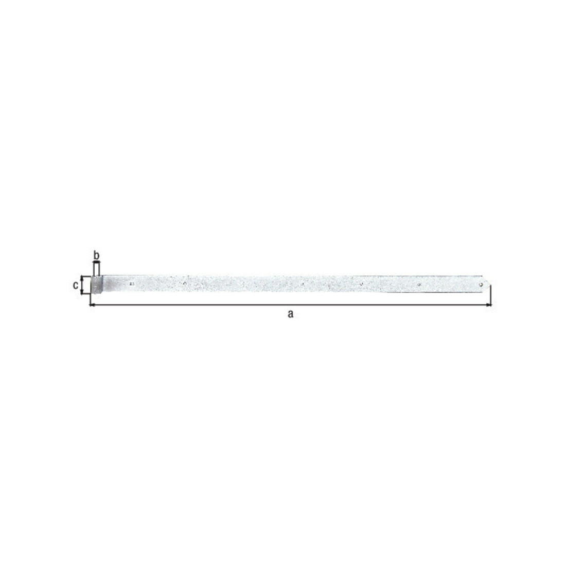 Ladenband B.60mm L.1400x60mm S.8mm D.20mm STA TZN rd GAH