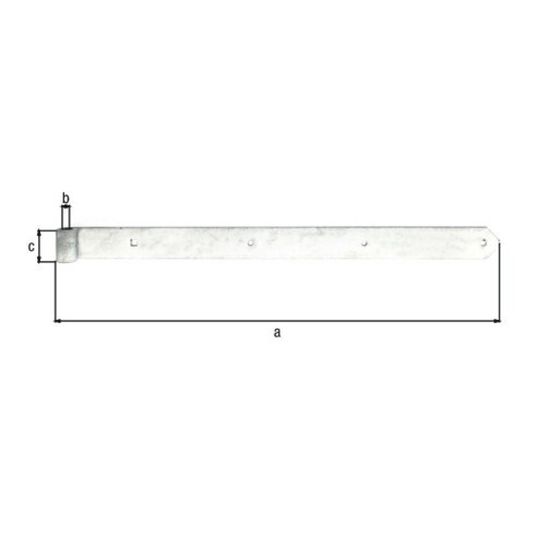 Ladenband B.60mm L.800x60mm S.8mm D.20mm STA TZN rd GAH