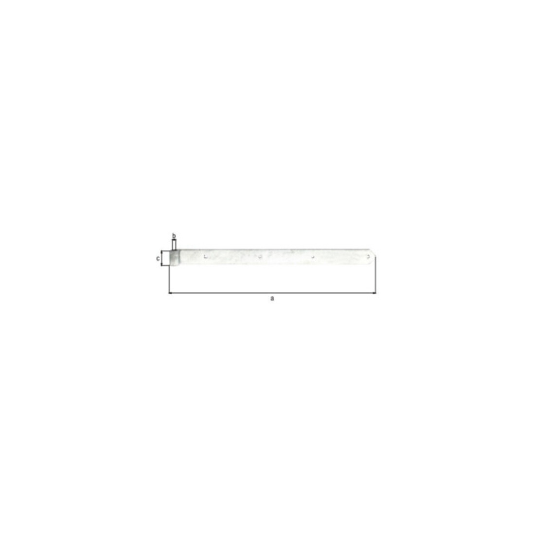 Ladenband B.60mm L.800x60mm S.8mm D.20mm STA TZN rd GAH