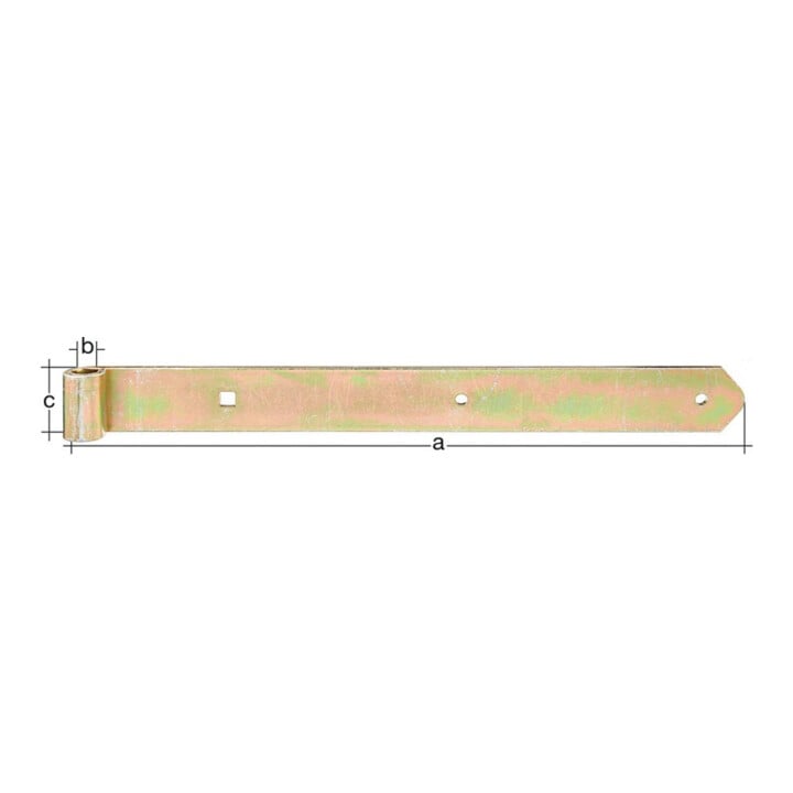 Ladenband L.1400x20x60mm S.8mm STA galv.verz.d.pass.D.20mm rd GAH