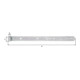 Ladenband L.400x10x30mm S.3mm D.10mm STA galv.gelb verz.rd GAH