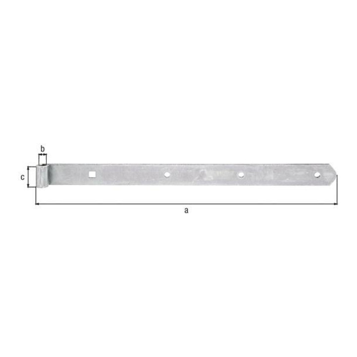 Ladenband L.400x10x30mm S.3mm STA galv.verz.d.pass.D.10mm rd GAH