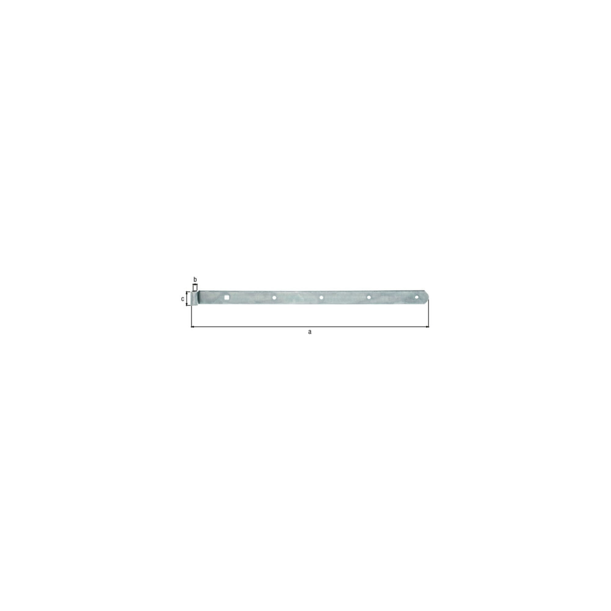Ladenband L.500x10x30mm S.3mm D.10mm STA galv.gelb verz.rd GAH ; GAH Alberts