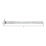Ladenband L.600x13x40mm S.5mm STA galv.verz.d.pass.D.13mm rd GAH-3