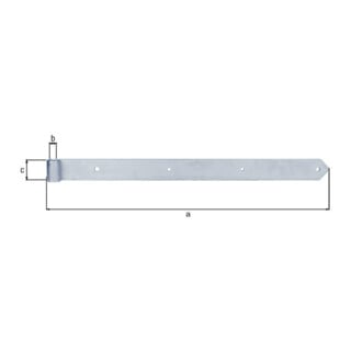 Ladenband L.800x20x60mm S.8mm STA galv.verz.d.pass.D.20mm rd GAH