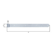 Ladenband L.800x20x60mm S.8mm STA galv.verz.d.pass.D.20mm rd GAH