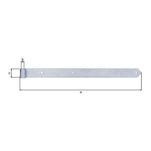 Ladenband L.800x20x60mm S.8mm STA galv.verz.d.pass.D.20mm rd GAH