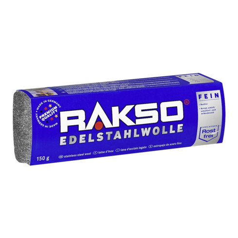 Laine d'acier inox fin 1 150 g RAKSO