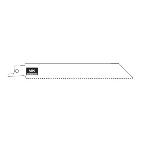 AEG Lama per sega a gattuccio 150x2,5mm per legno, legno con chiodi, cartongesso 3-100mm, metalli non ferrosi, alluminio 3-10mm, tubi in plastica