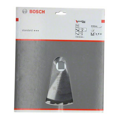 Bosch Lama circolare per sega Speedline Wood, 230x30x2,4mm 18