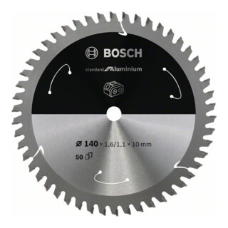Bosch Lama circolare Standard for Aluminium, per seghe a batteria portatili, a tuffo e per Metalli