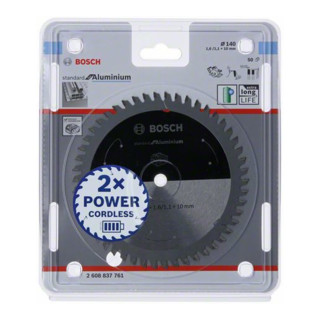 Bosch Lama circolare Standard for Aluminium, per seghe a batteria portatili, a tuffo e per Metalli