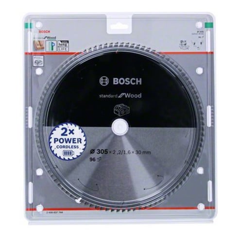 Bosch Lama circolare Standard for Aluminium per sega a batteria, 305x2,2/1,6x30, 96 denti