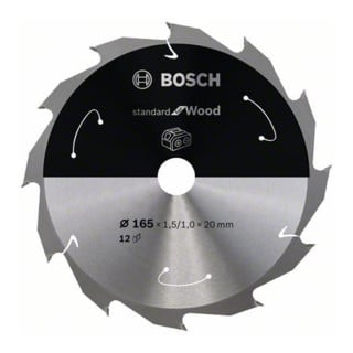 Bosch Lama circolare Standard for Wood, per sega a batteria