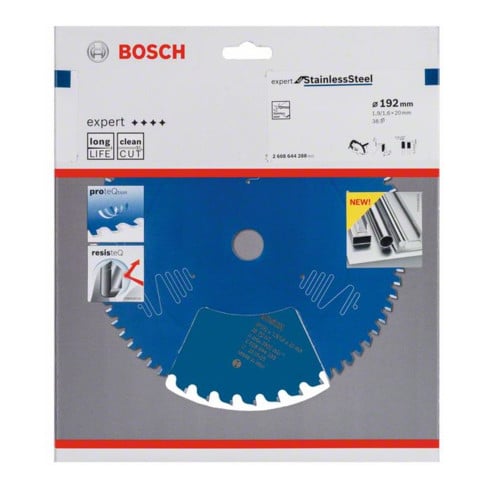 Bosch Lama circolare per sega Expert for Stainless Steel, 192x20x1,9x38