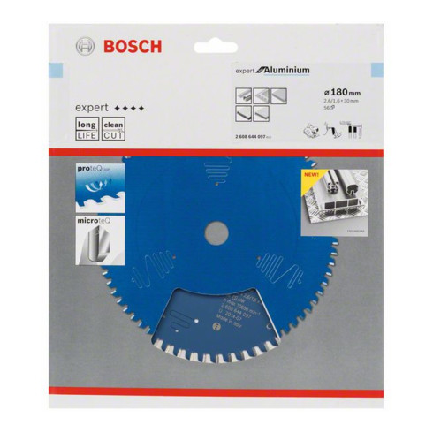 Bosch Lama circolare per sega Expert for Aluminium, 180x30x2,6mm 56