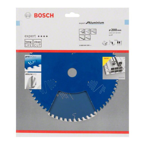 Bosch Lama circolare per sega Expert for Aluminium, 200x32x2,8mm 60