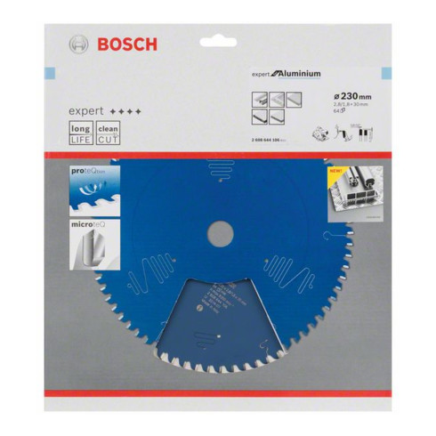 Bosch Lama circolare per sega Expert for Aluminium, 230x30x2,8mm 64