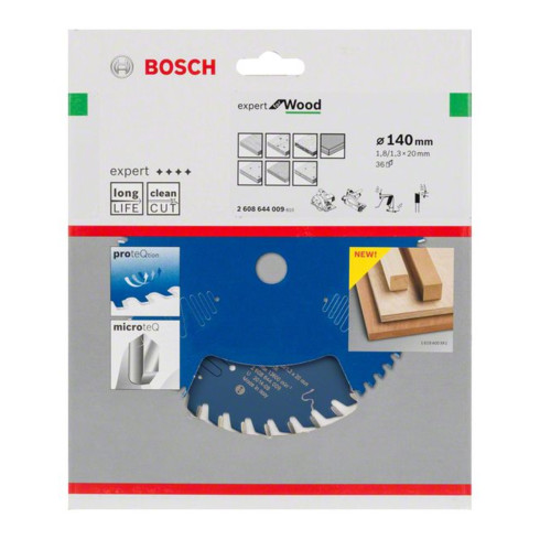 Bosch Lama circolare per sega Expert for Wood, 140x20x1,8mm 36