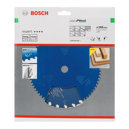 Bosch Lama circolare per sega Expert for Wood, 165x30x2,6mm 24