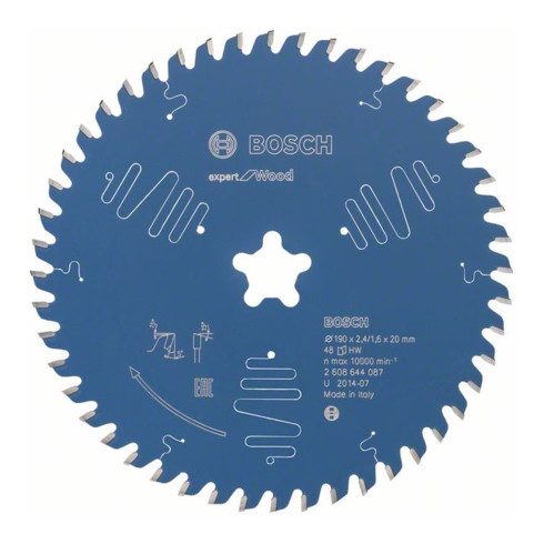 Bosch Lama circolare per sega Expert for Wood, 190x2,4mm 48