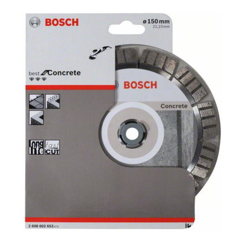 Bosch Disco da taglio diamantato Best for Concrete, 150x22,23x2,4x12mm