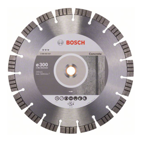 Bosch Disco da taglio diamantato Best for Concrete, 20,00/25,40